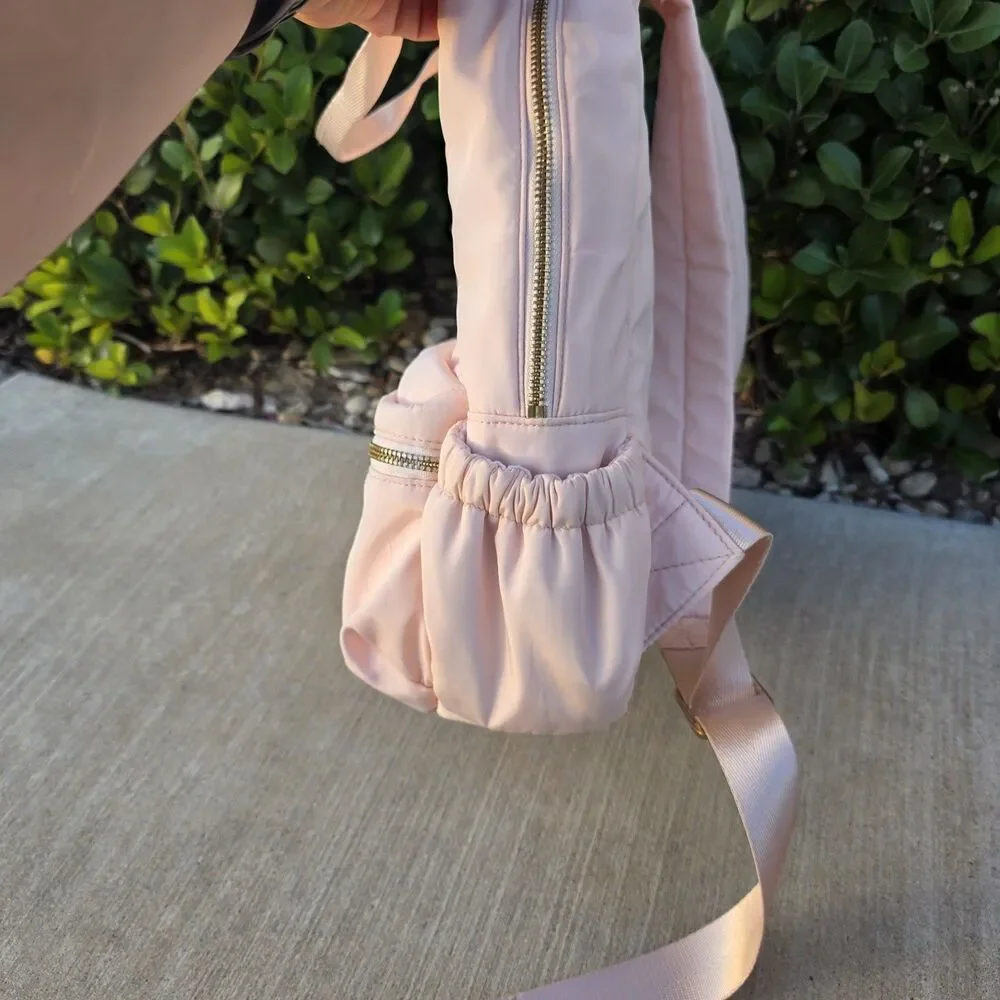 Chloe Light Pink Diaper Bag Backpack Baby Girl Shower Newborn Designer